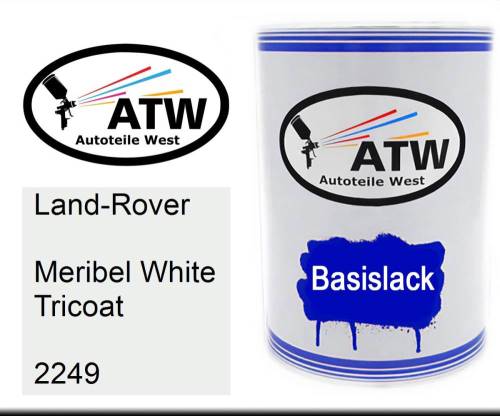 Land-Rover, Meribel White Tricoat, 2249: 500ml Lackdose, von ATW Autoteile West.